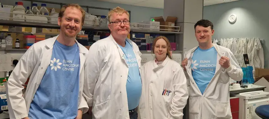 David Story, (pictured second from the left) with his team.
