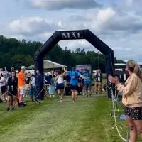 Crossing the finish line