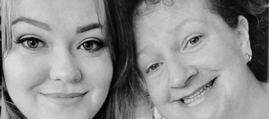 Hayley with her mum Alison