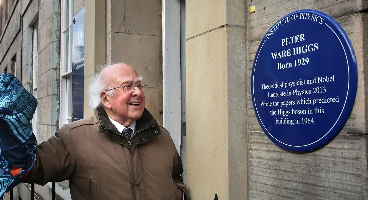 Peter Higgs plaque 2