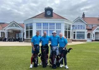 Angus MacDonald (second left) alongside Nick White, Stuart Paul and Andy Nicol